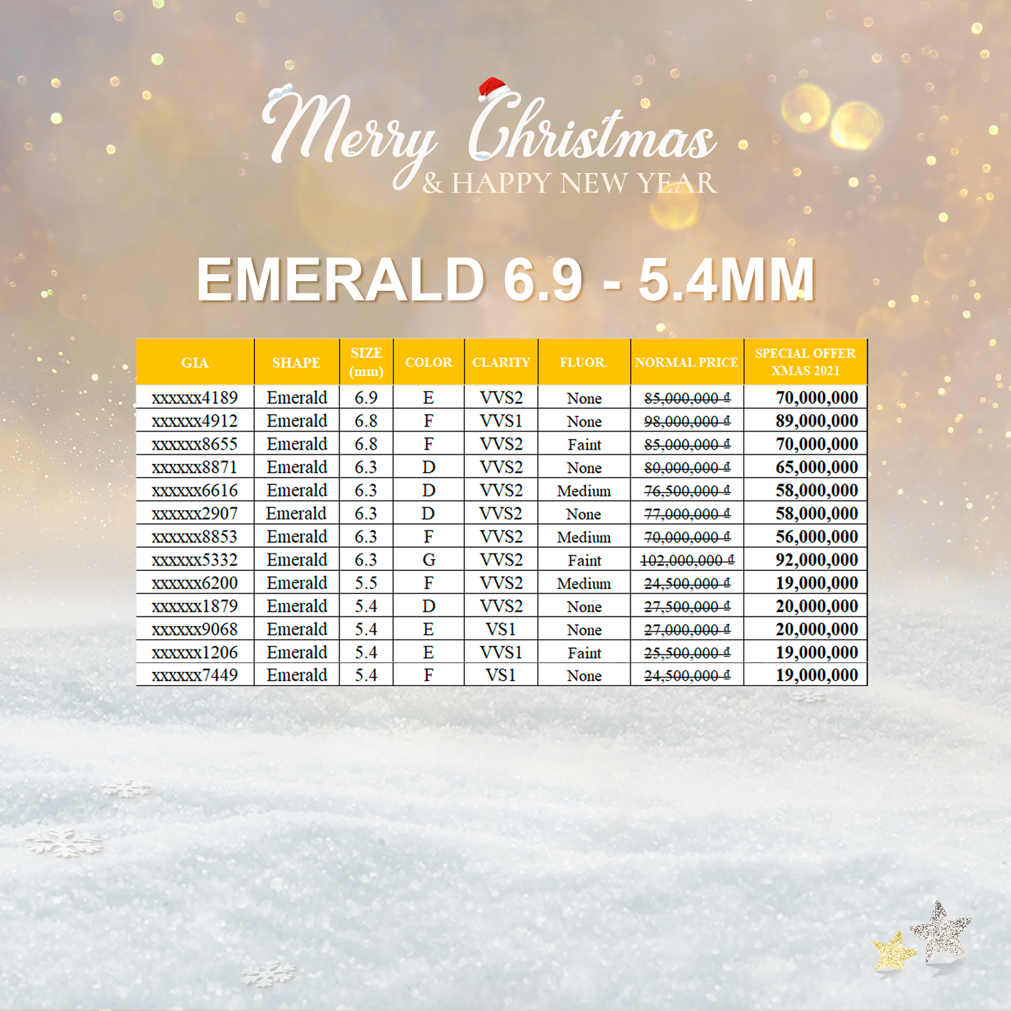 Diamond offer with a total value of over 2 billion VND - Celebrate Christmas and New Year in your style! - 7